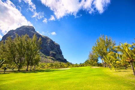 Golf course near Le Morne, Mauritius