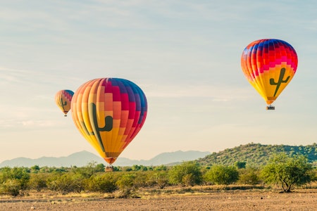 Hot Air Expeditions flight over the Arizona Desert