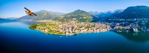 Seaplane Flight Over Lake Como