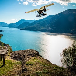 Seaplane Flight Over Lake Como