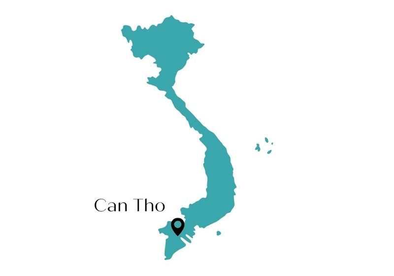 Can Tho map