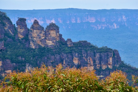 The Three Sisters as soon from Eaglehawk Lookout