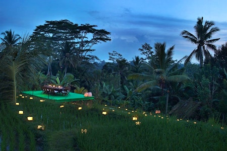 Dining over the Paddies at Alila Ubud, Bali