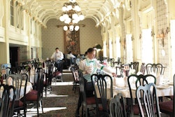 Dining aboard the American Queen