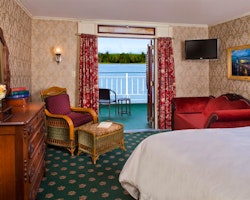 View out to the Mississippi at American Queen