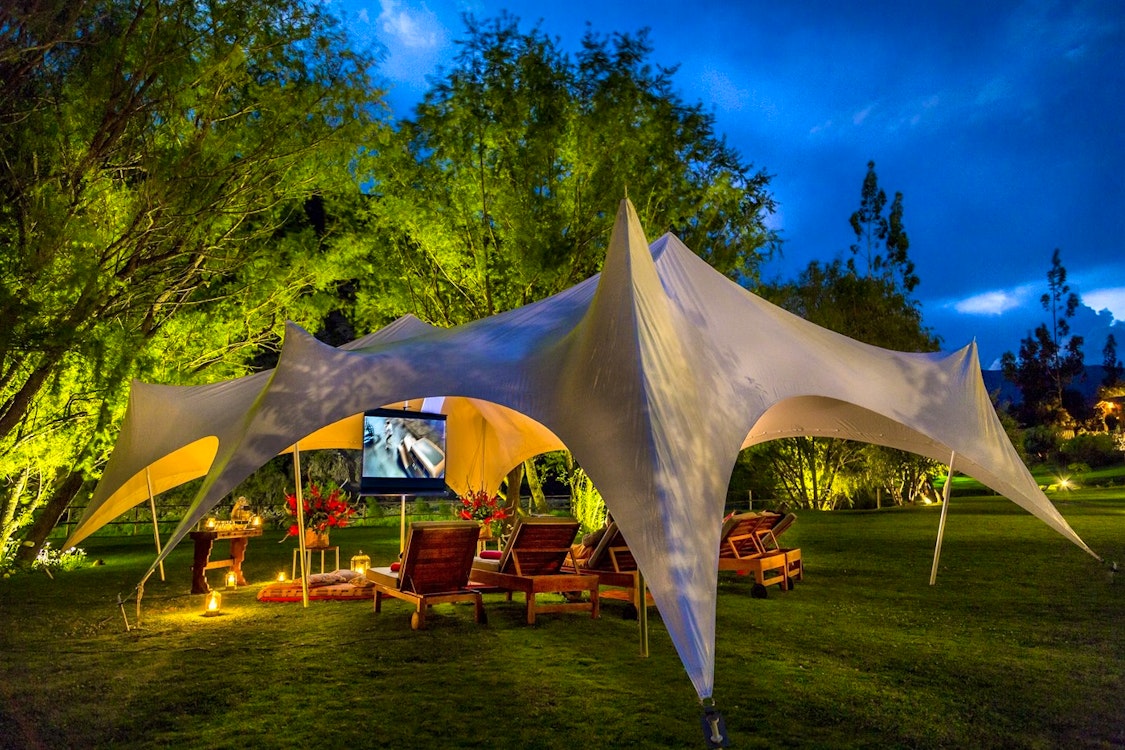 Outdoor Cinema, Rio Sagrado, A Belmond Hotel, Sacred Valley