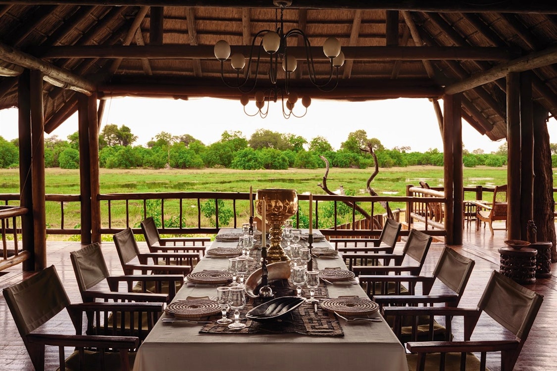 Dining at Khwai River Lodge, A Belmond Safari, Botswana