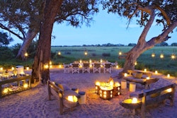 Campfire at &Beyond Xaranna Okavango Delta Camp