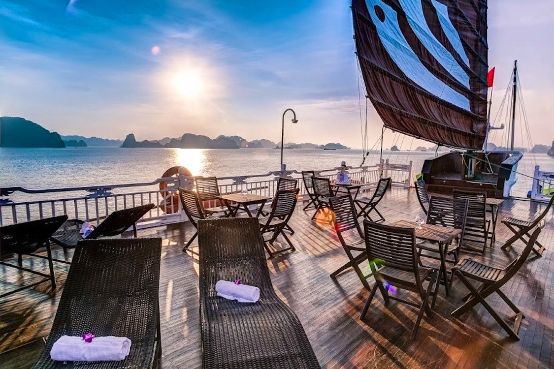 Decking Area at Bhaya Halong Bay Cruises