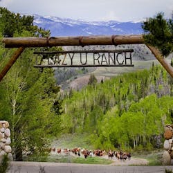 Entrance to C Lazy U Ranch, Colorado