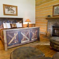 Guest bedroom at C Lazy U Ranch, Colorado