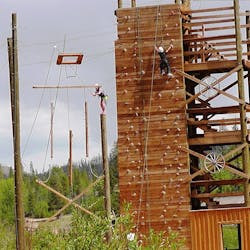 Climbing Wall at C Lazy U Ranch, Colorado