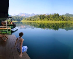 Lake view at Elephant Hills Rainforest Camp