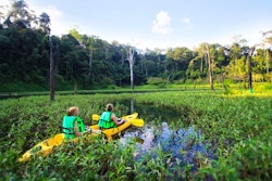 Lake activity at Elephant Hills Rainforest Camp