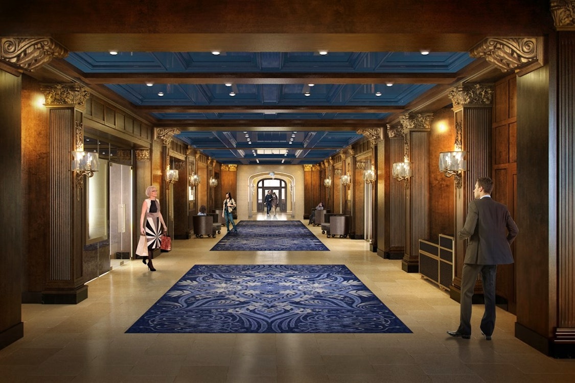 Lobby at Fairmont Le Chateau Frontenac, Quebec City