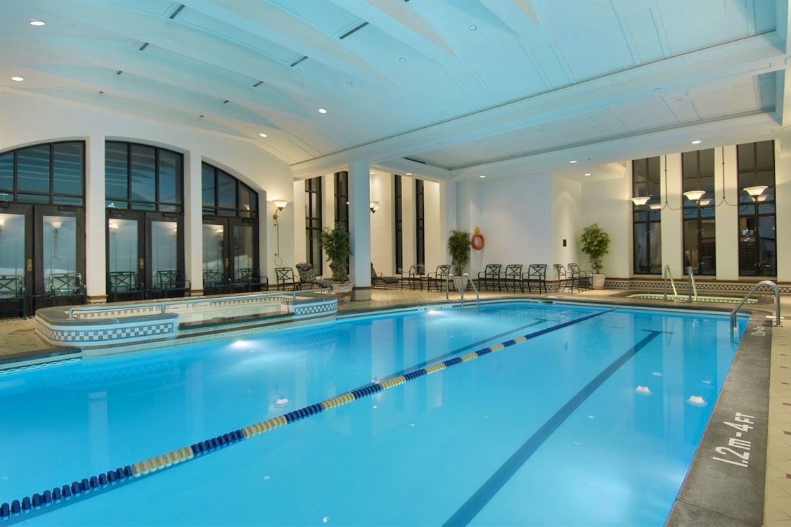 Indoor Pool at Fairmont Le Chateau Frontenac, Quebec City