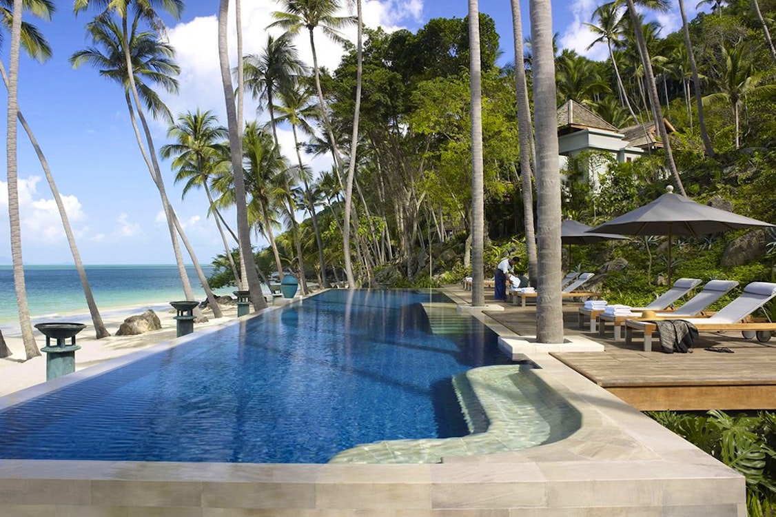 Main Swimming Pool at Four Seasons Resort Koh Samui