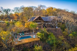 Aerial of main camp at Ghoha Hills