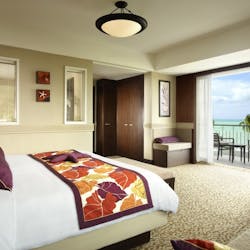 Executive Seaview Suite Bedroom at Golden Sands Resort by Shangri-La