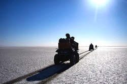 Quad biking to Kubu Island at Jack’s Camp