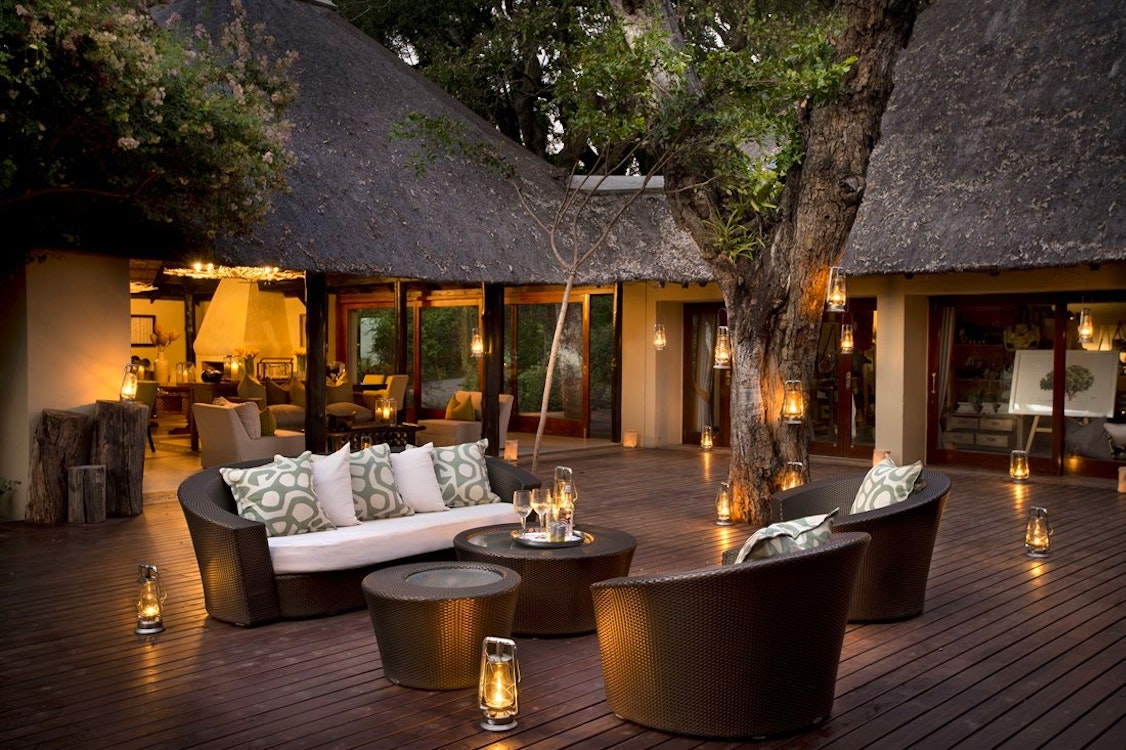 Lounge at Lion Sands River Lodge, South Africa