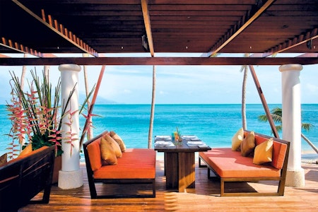 Beach restaurant at Melati Beach Resort and Spa