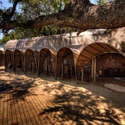 Lounge area at Okuti Camp