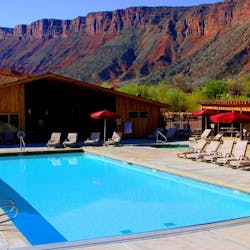 Swimming Pool at Red Cliffs Lodge, Utah