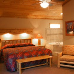 Bedroom at Red Cliffs Lodge, Utah