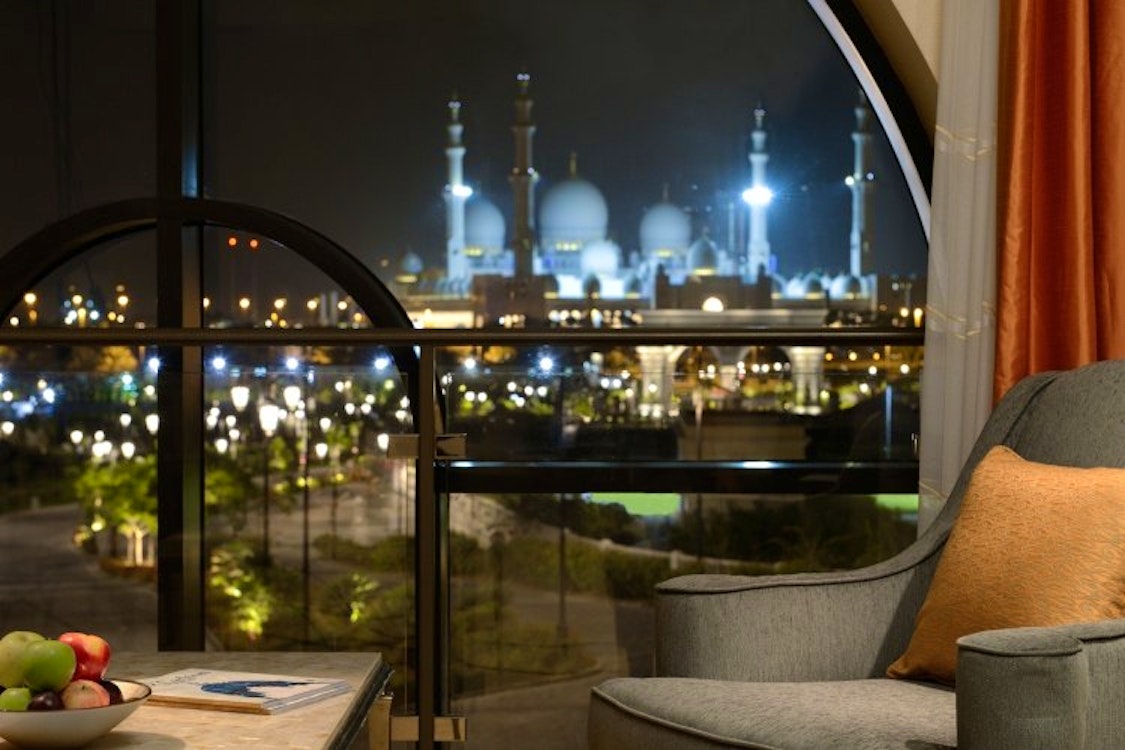 Evening Outdoor View of Ritz Carlton Abu Dhabi, Grand Canal