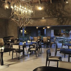 Restaurant at Sabi Sabi Earth Lodge, South Africa
