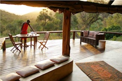 Dining area at Saruni Mara Lodge