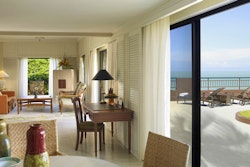 Private terrace area at Shangri-La Rasa Sayang Resort and Spa