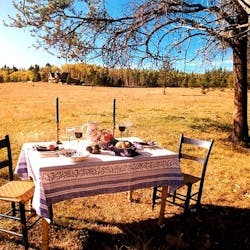 Dining on Ranch at Siwash Lake Ranch