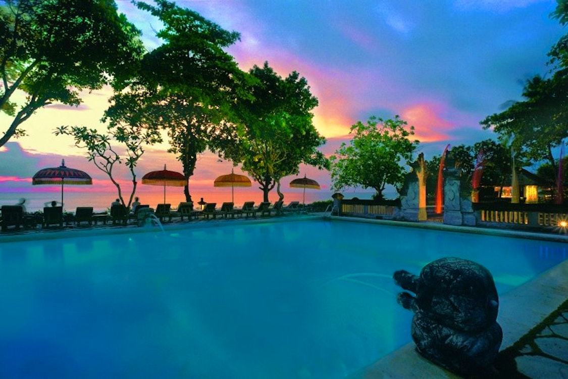 Pool area at The Oberoi Bali