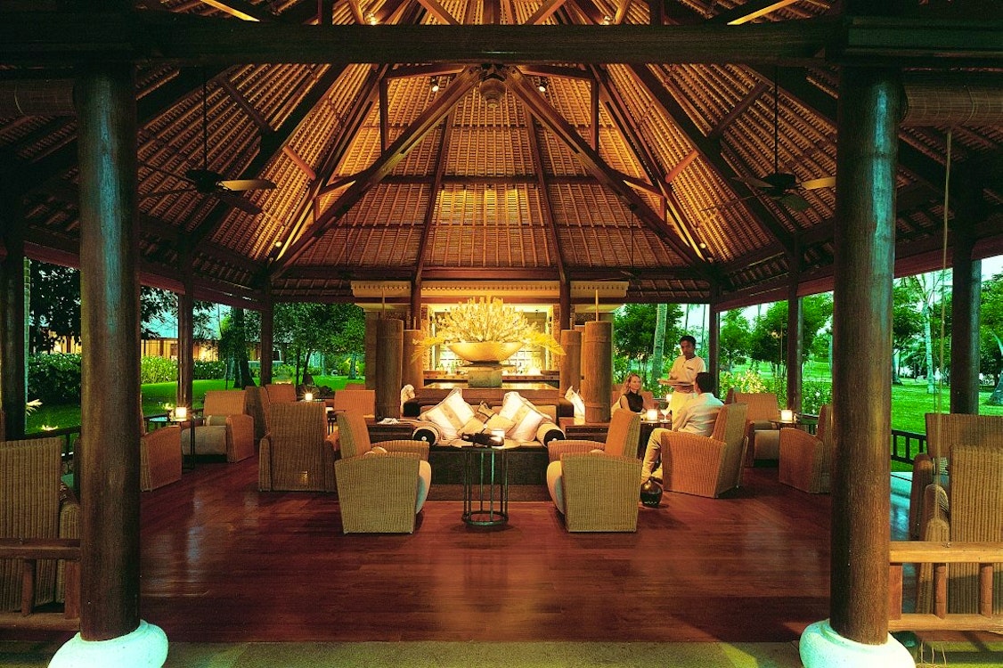 Lounge area at The Oberoi Lombok