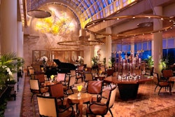 Restaurant interior at The Ritz-Carlton, Millenia Singapore