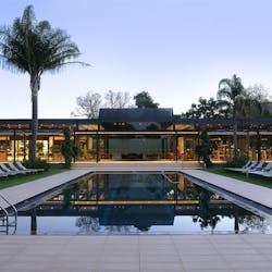 Pool area at The Vineyard Hotel