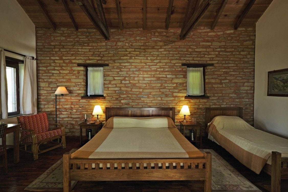 Bedroom at Tiger Mountain Lodge, Nepal