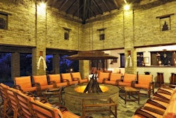 Lounge area at Tiger Mountain Lodge, Nepal