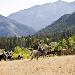 Horse riding at Triple J Wilderness Ranch