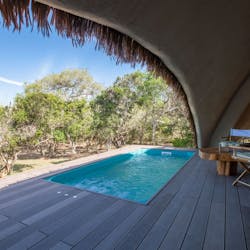 Plunge pool at Chena Huts, Sri Lanka