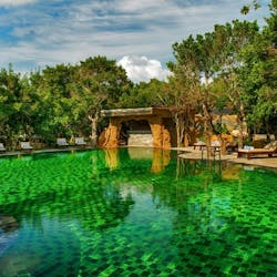 Main pool at Chena Huts, Sri Lanka