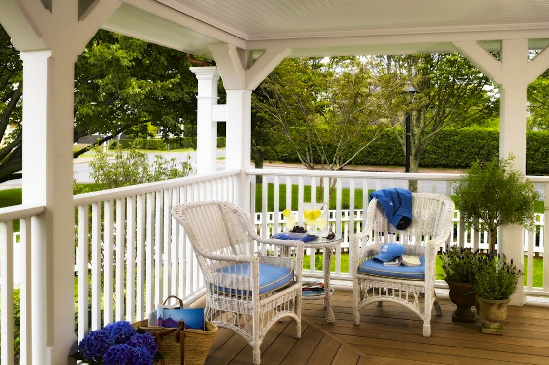 Residences Porch at White Elephant Village, Nantucket