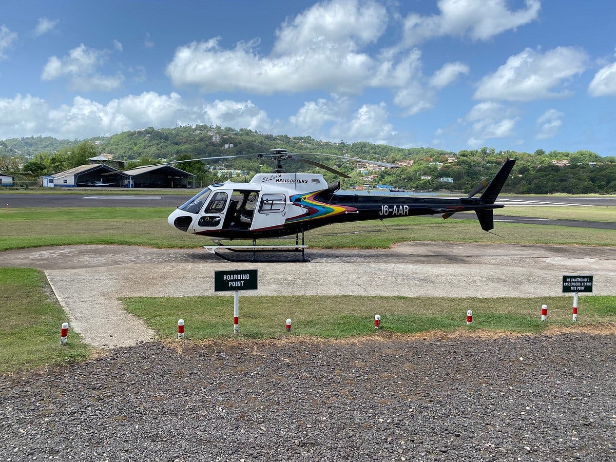 St Lucia Island Tour by Helicopter