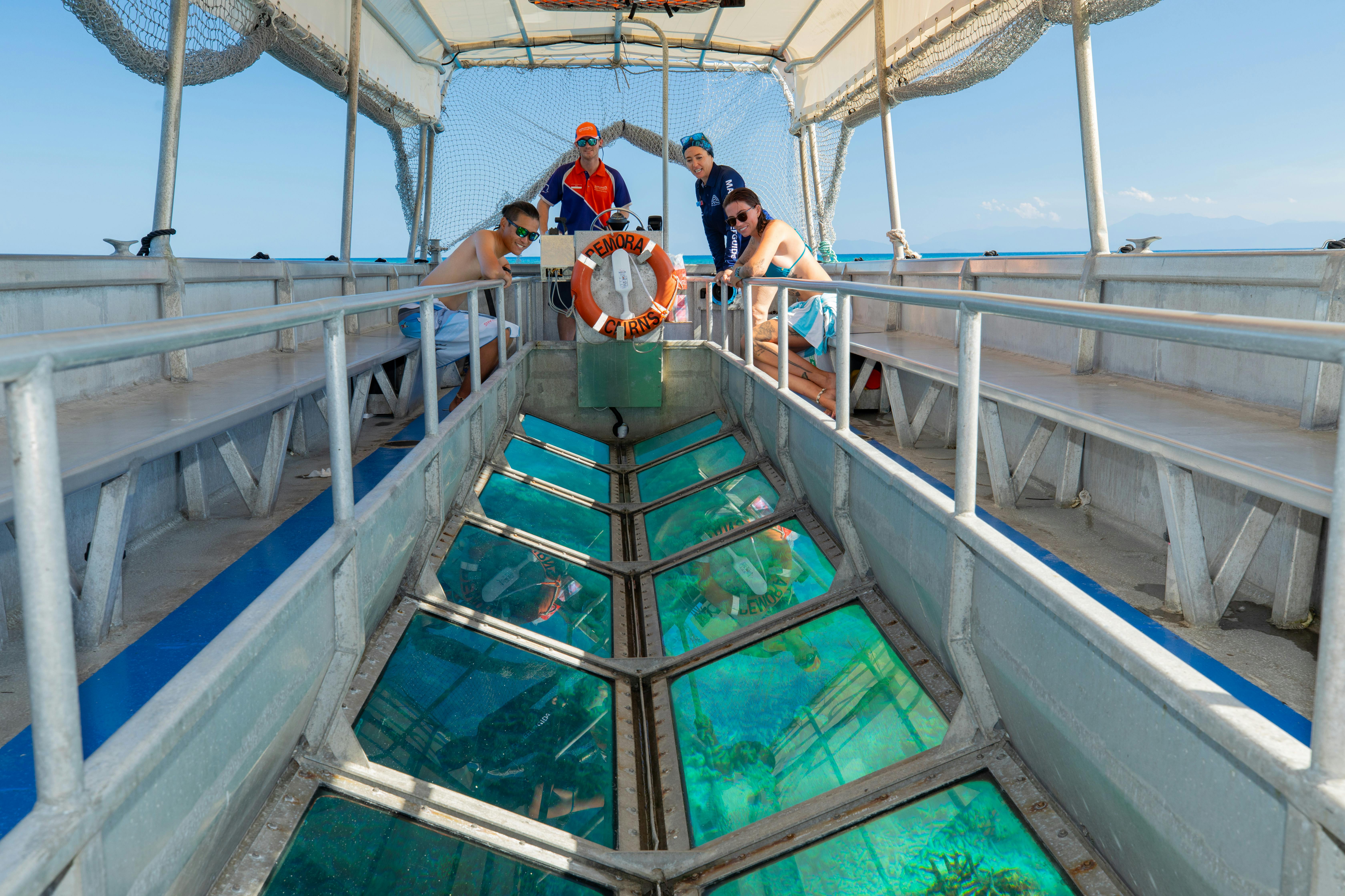 Barrier Reef & Fitzroy Island Full Day | Glass Bottom Boat