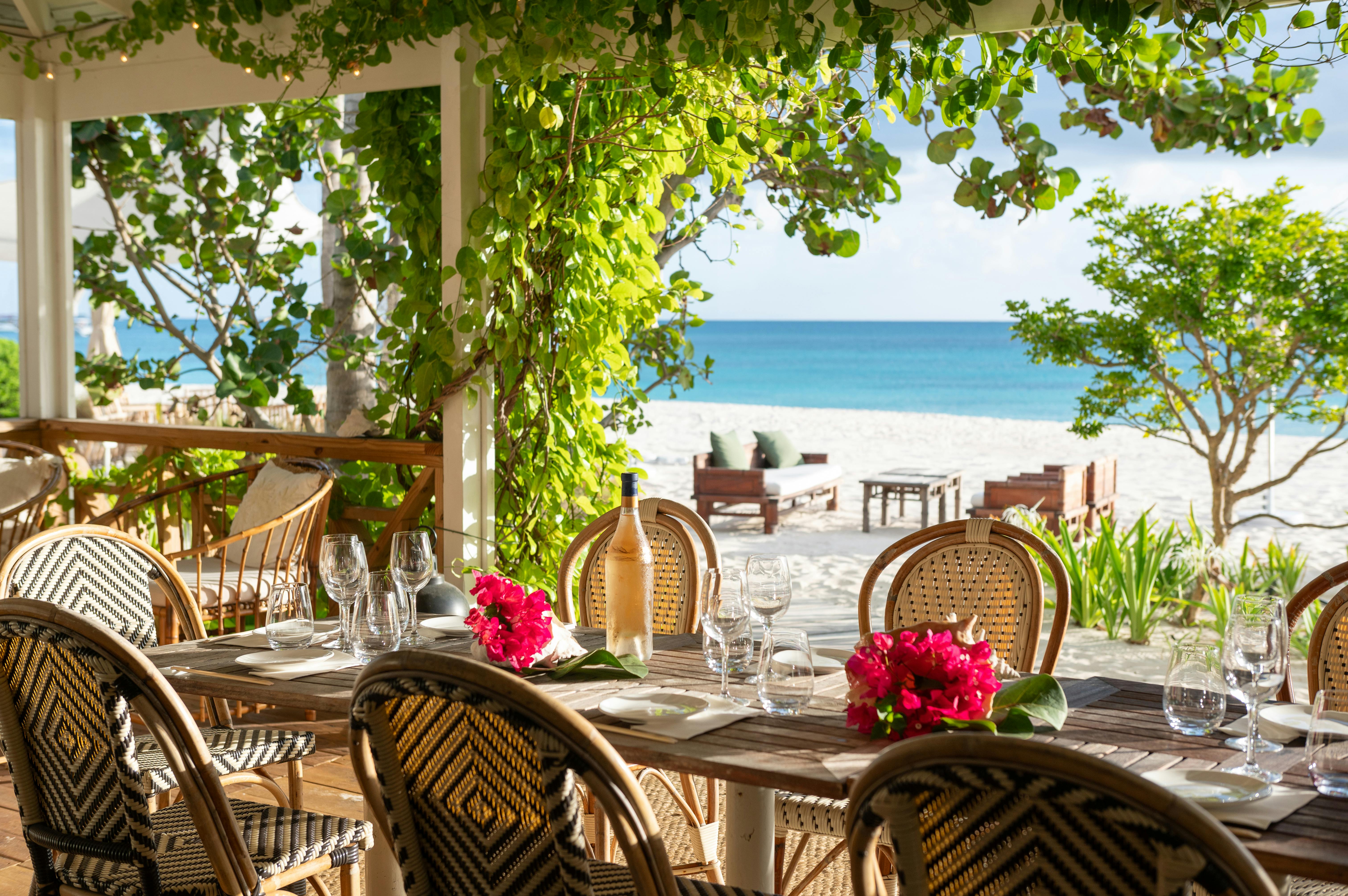 Nobu Barbuda dining table