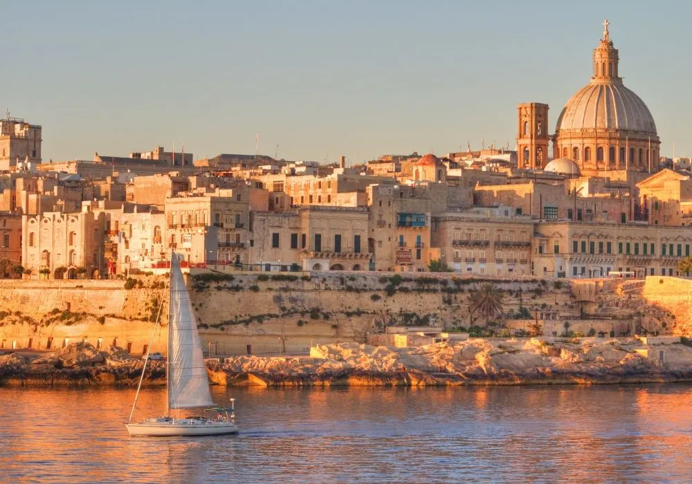 Valletta, Malta, in the early morning light