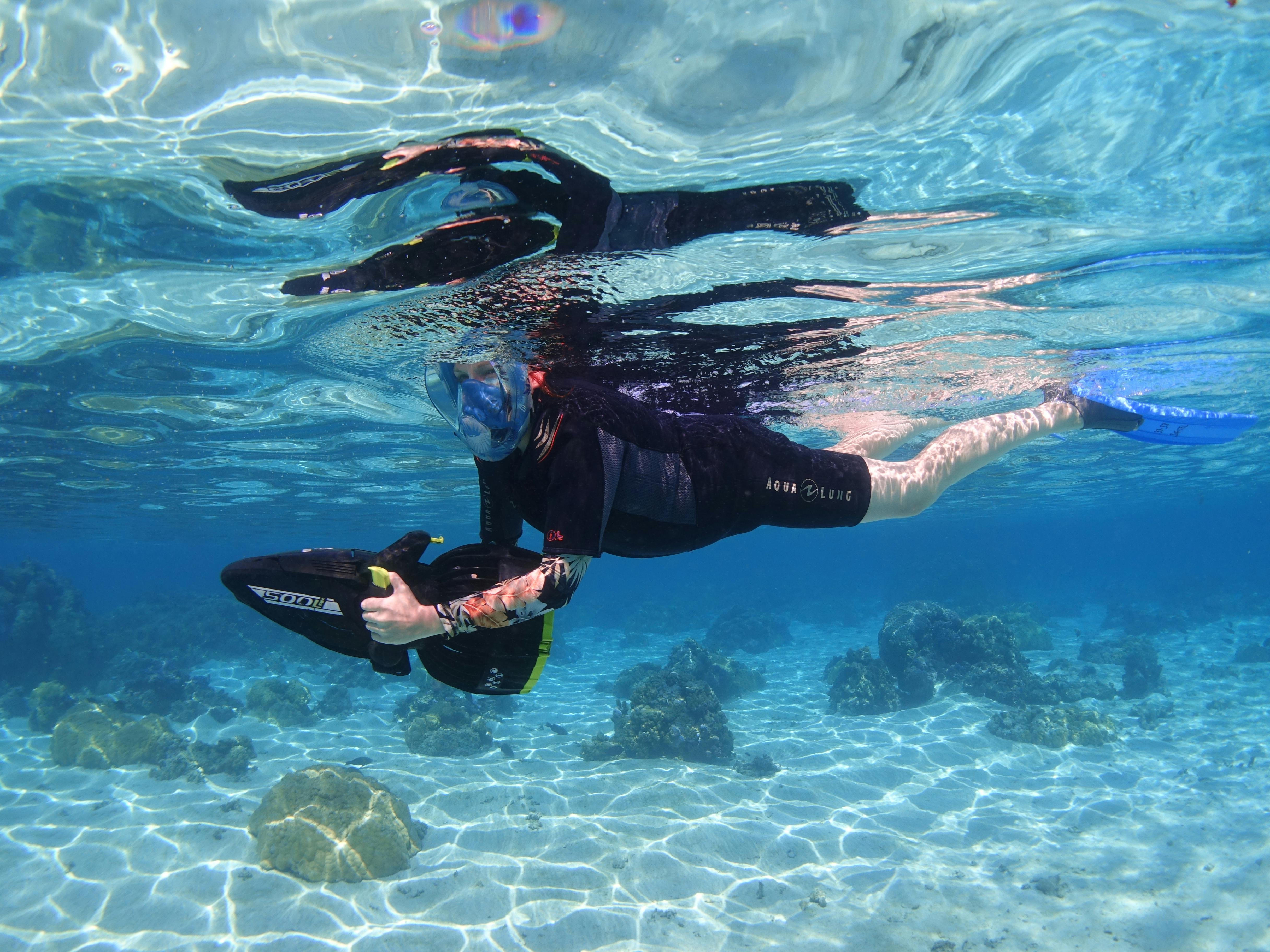 Moorea Lagoon Seascooter Snorkeling Guided Tour