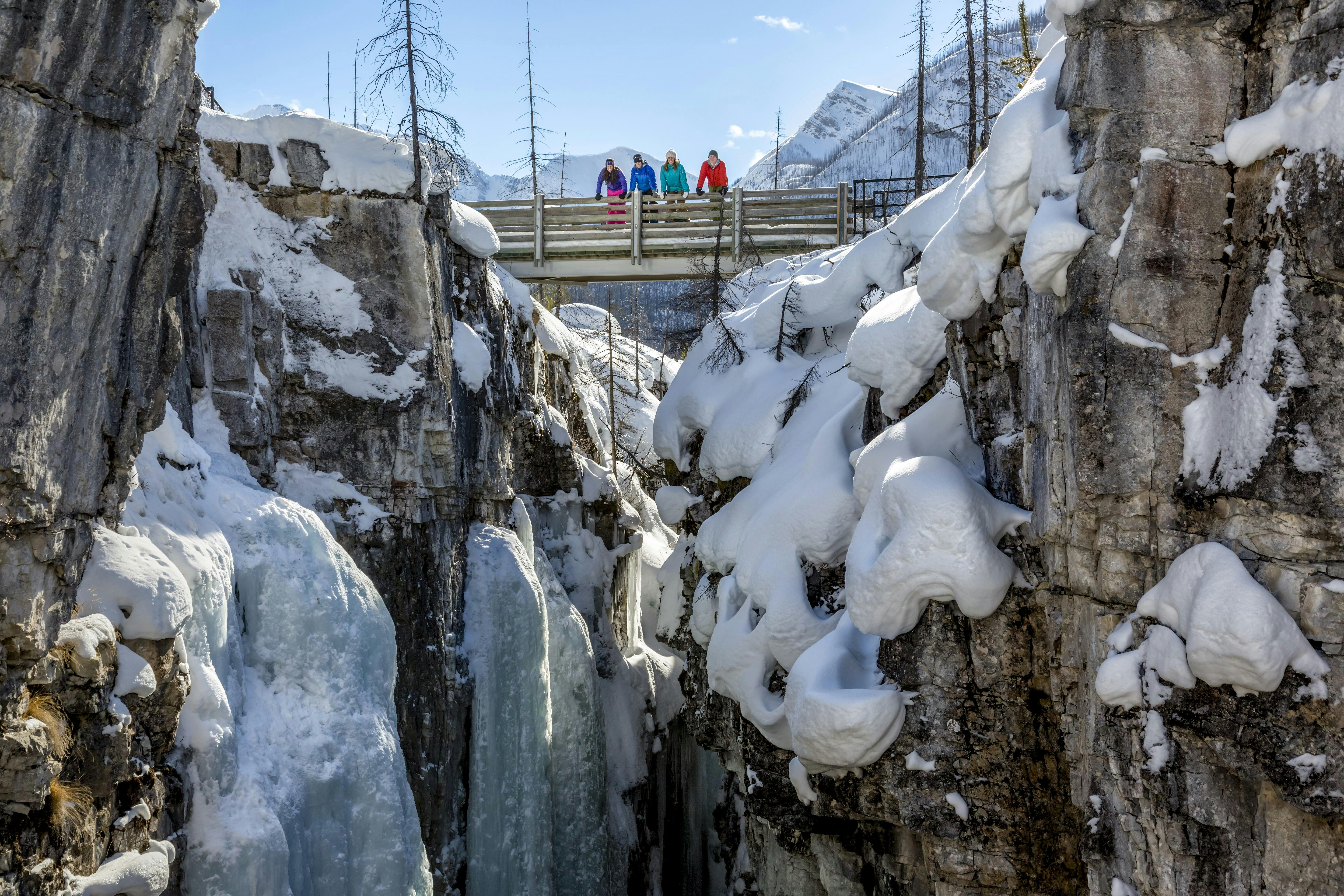 Snowshoeing at Marble Canyon